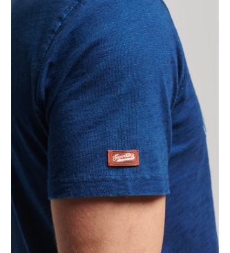 Superdry Camiseta con logotipo Vintage Logo Script Indigo Workwear azul