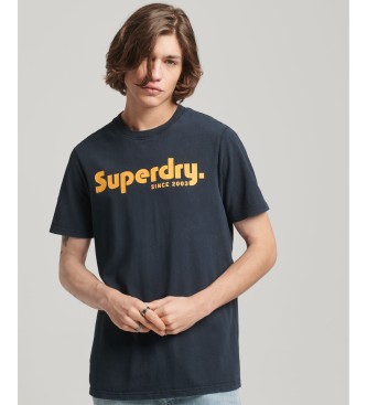 Superdry T-shirt clssica Vintage Terrain preta