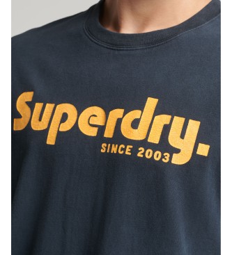 Superdry T-shirt clssica Vintage Terrain preta