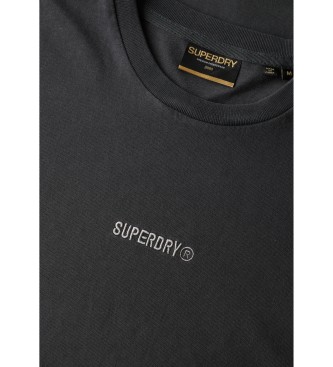Superdry T-shirt com micrologo preto