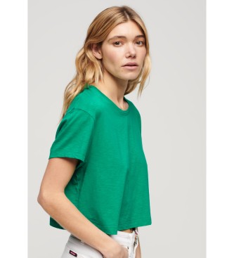 Superdry Camiseta corta holgada verde