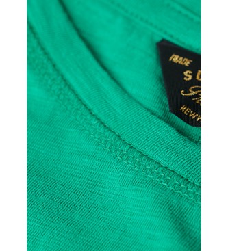Superdry Luźna zielona krótka koszulka