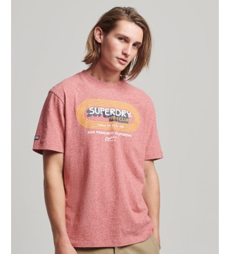 Superdry Vintage Athletic Club T-shirt rosa