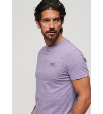 Superdry Majica iz organskega bombaža vijolične barve