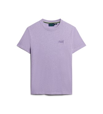 Superdry Majica iz organskega bombaža vijolične barve