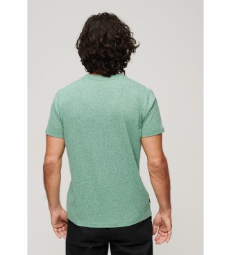 Superdry Majica iz organskega bombaža z logotipom Essential green