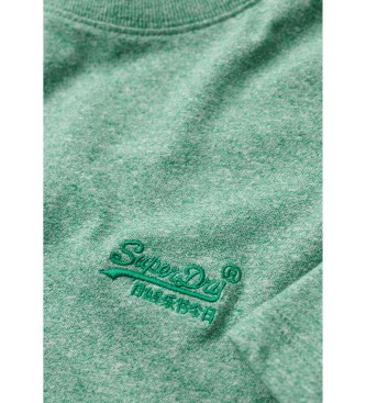 Superdry T-shirt de algodo orgnico com logtipo Verde essencial