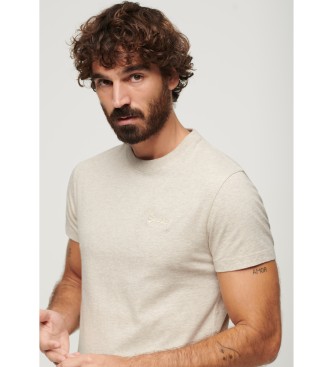 Superdry Beigefarbenes T-Shirt aus Bio-Baumwolle