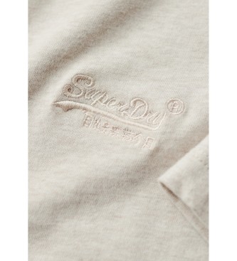 Superdry T-shirt beige in cotone organico