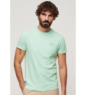 Superdry T-shirt with logo Essential light green