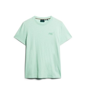 Superdry T-shirt com logtipo Essential verde claro
