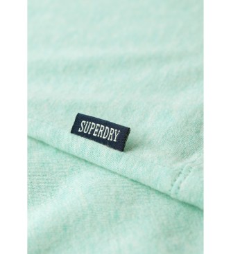 Superdry Camiseta con logotipo Essential verde claro