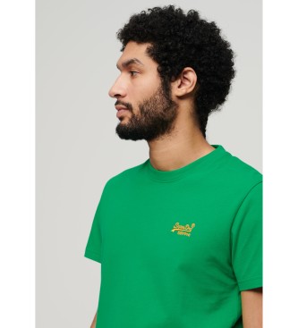 Superdry T-shirt com logtipo Verde essencial