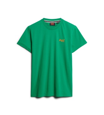 Superdry T-shirt com logtipo Verde essencial