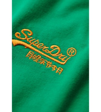 Superdry T-shirt met logo Essential groen