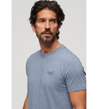 Superdry T-shirt en coton biologique avec logo Bleu essentiel