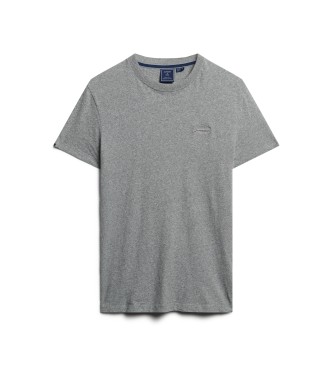 Superdry T-shirt med logo Essential grey