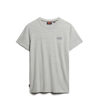 Superdry T-shirt met logo Essential grijs