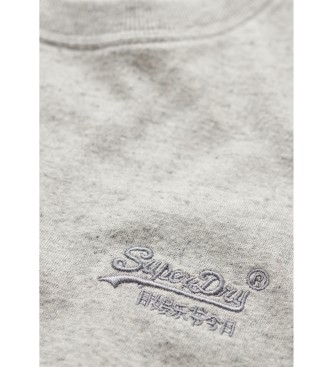 Superdry T-shirt grigia con logo Essential