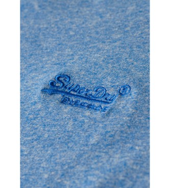 Superdry T-shirt z logo Essential niebieski