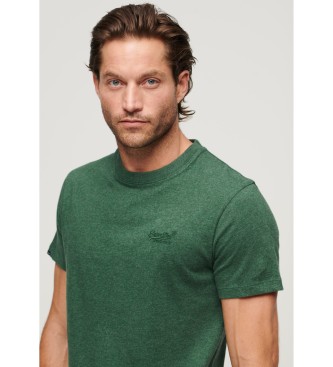 Superdry T-shirt with logo Essential green