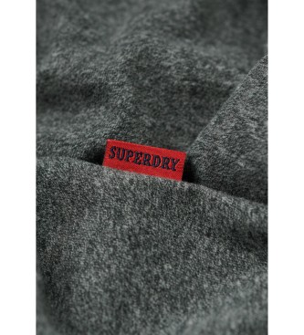 Superdry T-shirt met logo Essential grijs
