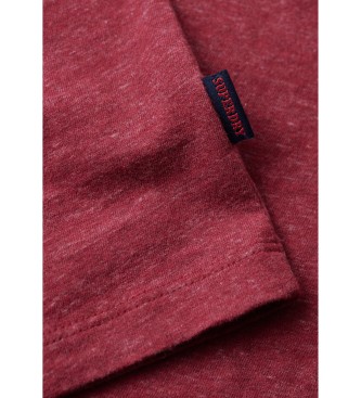Superdry Koszulka z logo Essential czerwona