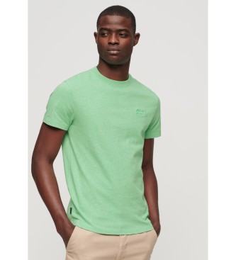 Superdry T-shirt med logo Essential green