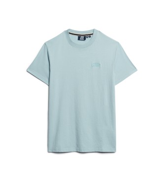 Superdry T-shirt com logtipo bordado Azul essencial