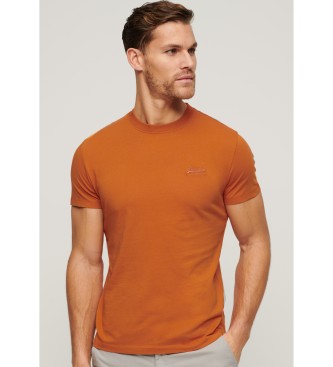 Superdry T-shirt essenziale in cotone biologico arancione