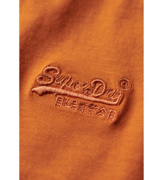 Superdry T-shirt essenziale in cotone biologico arancione