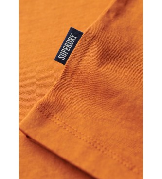 Superdry T-shirt Essential em algodo orgnico laranja