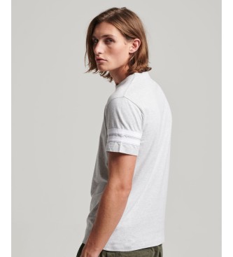 Superdry Organic cotton t-shirt with logo Essential Quarterback grey