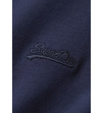 Superdry T-shirt con logo ricamato blu scuro vintage