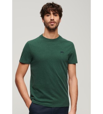Superdry T-shirt vert Micrologo Essential