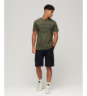 Superdry Camiseta de algodn orgnico Vintage coleccin Copper Label verde