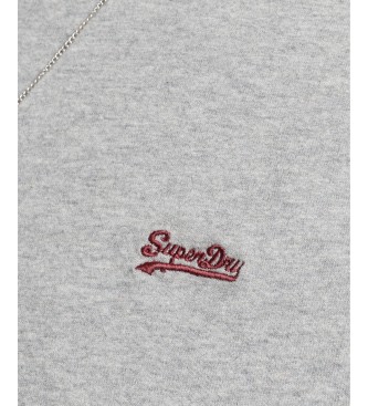 Superdry Koszulka baseballowa z bawełny organicznej Essential szara