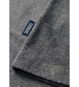 Superdry T-shirt da baseball Essential in cotone organico grigio