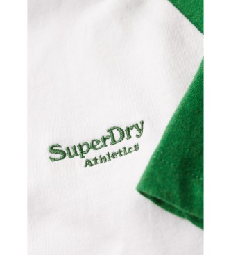 Superdry Essential dres za baseball iz organskega bombaža, bel