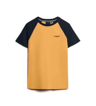 Superdry Essential orange baseball jersey