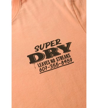 Superdry Trade Tools orangefarbenes, locker sitzendes T-Shirt