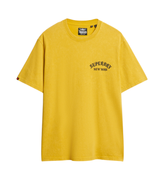 Superdry T-shirt Neo Trad Tattoo jaune