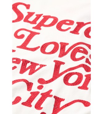 Superdry Beigefarbenes T-Shirt in lockerer Passform von City Love