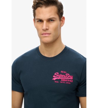 Superdry T-shirt vintage marine