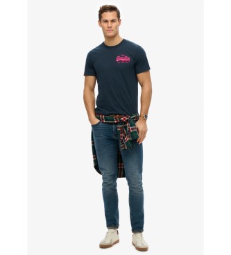 Superdry T-shirt vintage marine