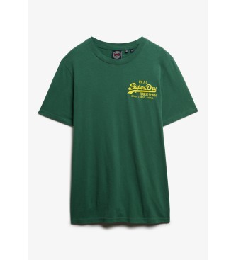 Superdry Grnes besticktes Vintage-T-Shirt