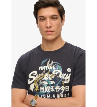 Superdry Vintage Tokyo T-shirt sort