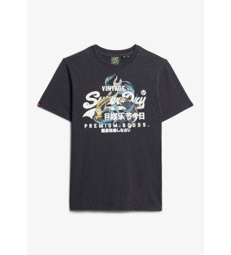 Superdry Vintage Tokyo T-shirt sort