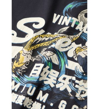 Superdry Vintage Tokyo T-shirt sort