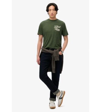 Superdry Copper Label green relaxed fit T-shirt